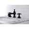 Kingston Brass KC7060BX English Country 8" Widespread Bathroom Faucet, Matte Black KC7060BX - alternate 2